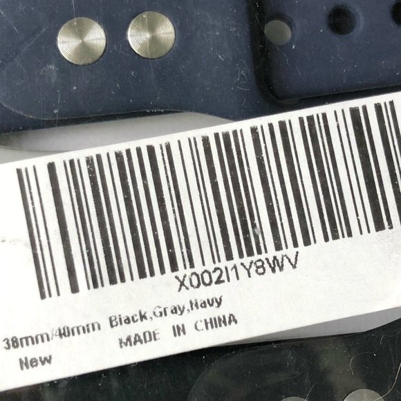 NEW 3 SLiM Silicone Sport Band Bundle Apple Watch 38/40/41mm M Black Gray Blue - Picture 6 of 7